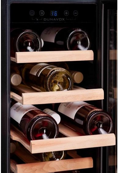 Винный шкаф DUNAVOX DX-19.58BK/DP купить с доставкой по Москве и Московской области в интернет-магазине АваТехно