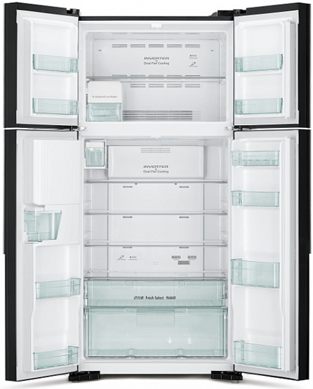 Холодильник HITACHI R-W 662 PU7X GGR графитовое стекло купить с доставкой по Москве и Московской области в интернет-магазине АваТехно