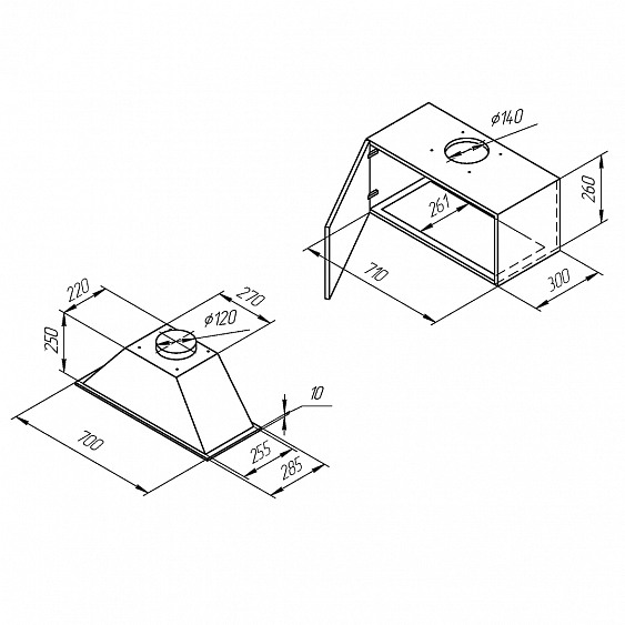 Вытяжка KUPPERSBERG INLINEA 70 LX купить с доставкой по Москве и Московской области в интернет-магазине АваТехно