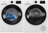 Комплект стиральной и сушильной машины Gorenje WNEI94BS + DNE92/GN Комплект стиральной и сушильной машины Gorenje WNEI94BS + DNE92/GN