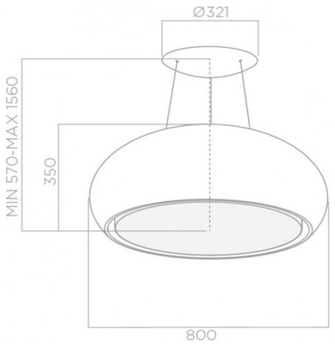 Вытяжка ELICA SEASHELL WH/F/80 купить с доставкой по Москве и Московской области в интернет-магазине АваТехно