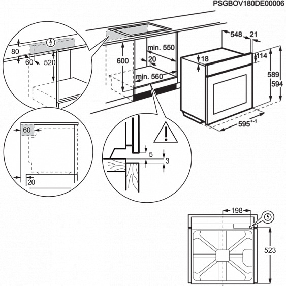 Духовой шкаф ELECTROLUX OEF 3H70TK купить с доставкой по Москве и Московской области в интернет-магазине АваТехно