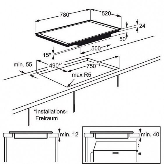 Поверхность AEG hk587440fb купить с доставкой по Москве и Московской области в интернет-магазине АваТехно