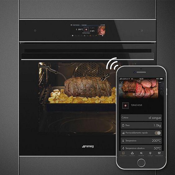 Духовой шкаф SMEG SFP6606WTPNX купить с доставкой по Москве и Московской области в интернет-магазине АваТехно