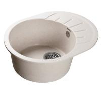 Кухонная мойка GRANFEST gf-r580l белый