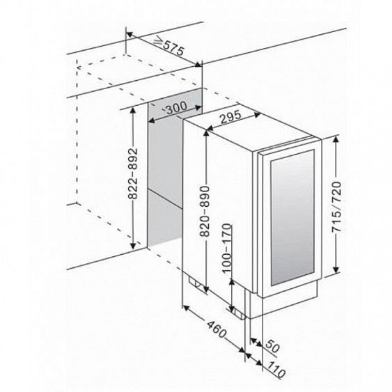 Винный шкаф CLIMADIFF AV18CDZ купить с доставкой по Москве и Московской области в интернет-магазине АваТехно