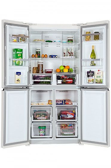 Холодильник HIBERG RFQ-490DX NFW купить с доставкой по Москве и Московской области в интернет-магазине АваТехно