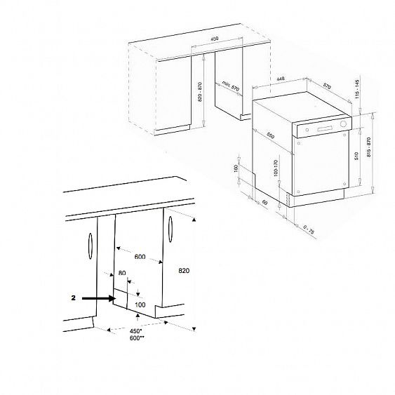 Посудомоечная машина KAISER s 60 i 80 xl купить с доставкой по Москве и Московской области в интернет-магазине АваТехно