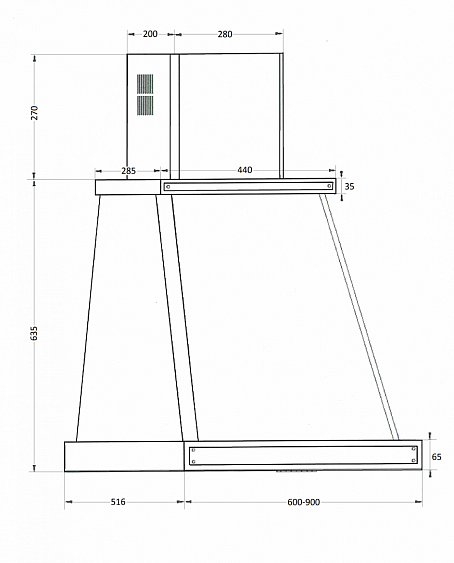 Вытяжка KUPPERSBERG t 669 bor bronze купить с доставкой по Москве и Московской области в интернет-магазине АваТехно