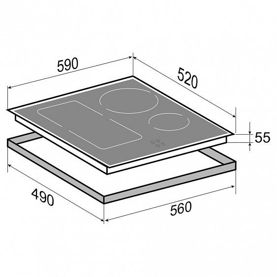 Варочная поверхность ZIGMUND & SHTAIN CI 34.6 W купить с доставкой по Москве и Московской области в интернет-магазине АваТехно