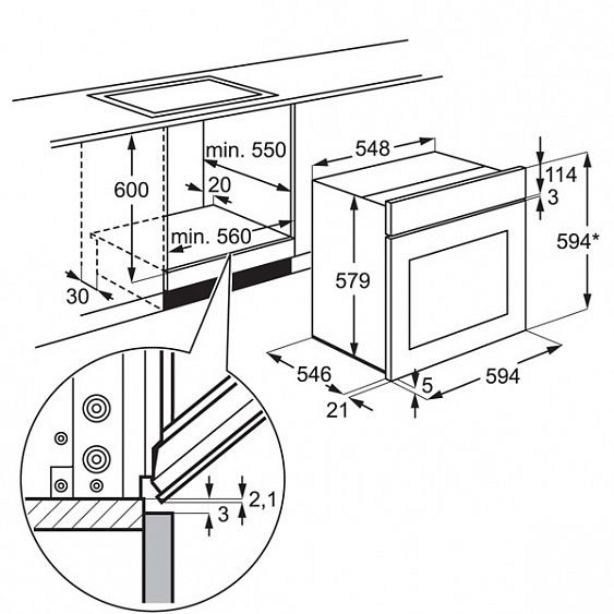 Духовой шкаф ELECTROLUX eob 5351 aox купить с доставкой по Москве и Московской области в интернет-магазине АваТехно
