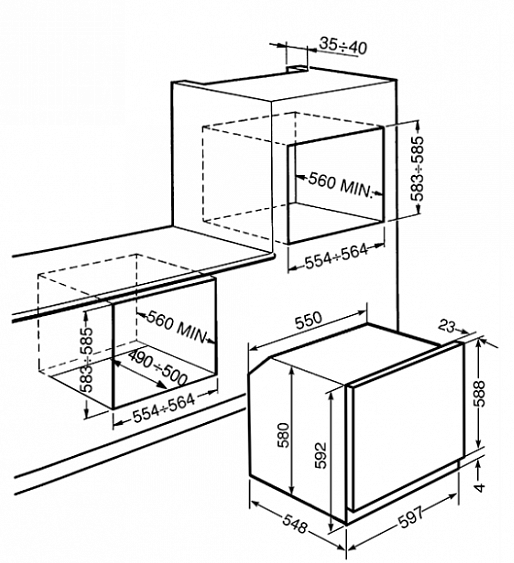 Духовой шкаф SMEG sf395x купить с доставкой по Москве и Московской области в интернет-магазине АваТехно
