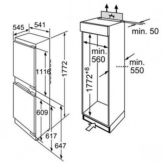 Холодильник BOSCH kiv38a51 купить с доставкой по Москве и Московской области в интернет-магазине АваТехно