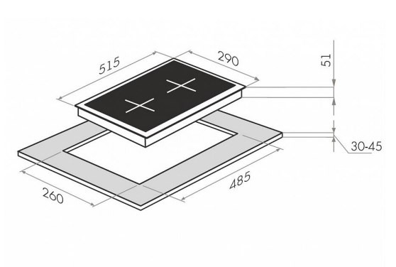 Варочная панель MAUNFELD EEHS 323 ESKG купить с доставкой по Москве и Московской области в интернет-магазине АваТехно