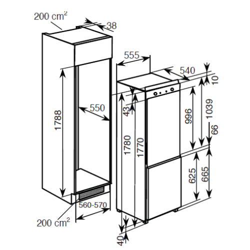 Холодильник HAIER BCFE625AWRU купить с доставкой по Москве и Московской области в интернет-магазине АваТехно