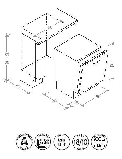 Посудомоечная машина CANDY cdi 3515 купить с доставкой по Москве и Московской области в интернет-магазине АваТехно