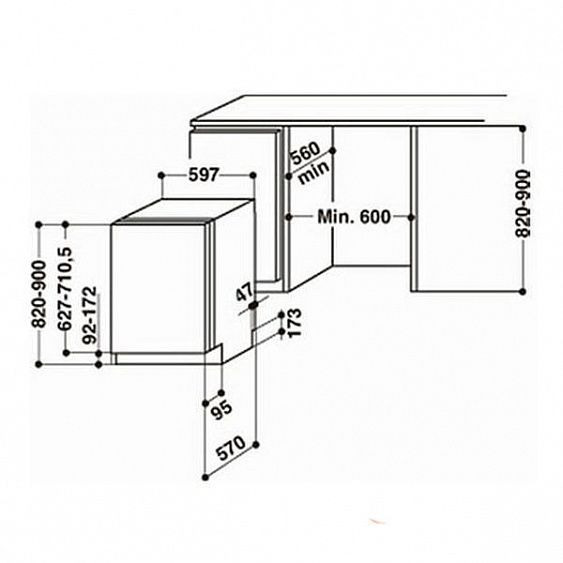 Посудомоечная машина Hotpoint-Ariston HIO 3 O 32 W купить с доставкой по Москве и Московской области в интернет-магазине АваТехно