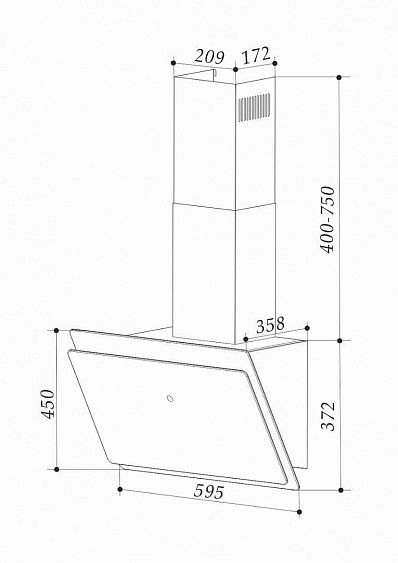 Вытяжка EXITEQ EX-1256 ivory купить с доставкой по Москве и Московской области в интернет-магазине АваТехно