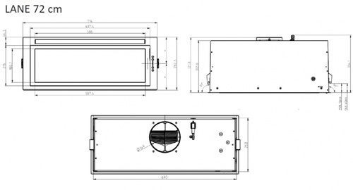 Вытяжка ELICA LANE WH/A/72 (PRF0157394) купить с доставкой по Москве и Московской области в интернет-магазине АваТехно