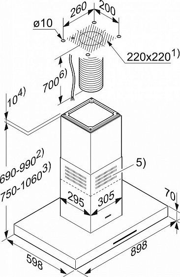 Вытяжка MIELE DA410-6 сталь купить с доставкой по Москве и Московской области в интернет-магазине АваТехно