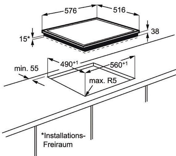 Поверхность AEG hk 63402 rxb купить с доставкой по Москве и Московской области в интернет-магазине АваТехно