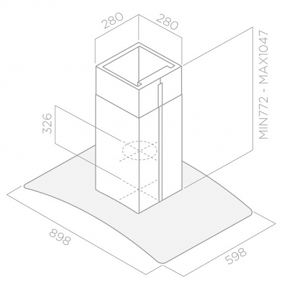 Вытяжка ELICA CIRCUS PLUS ISLAND IX/A/90 купить с доставкой по Москве и Московской области в интернет-магазине АваТехно