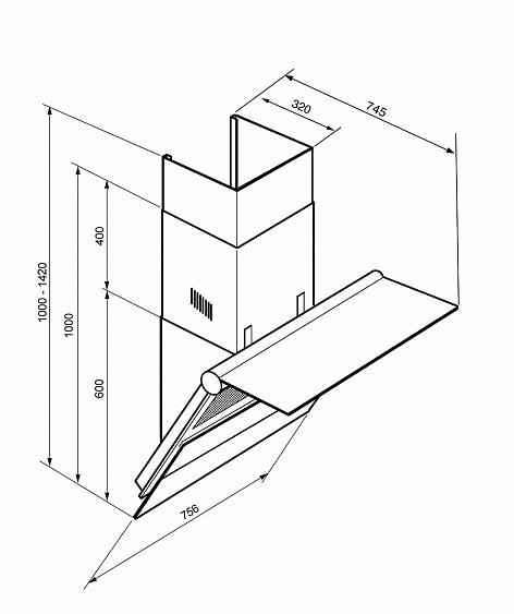Вытяжка SMEG KTS75BCE2 купить с доставкой по Москве и Московской области в интернет-магазине АваТехно