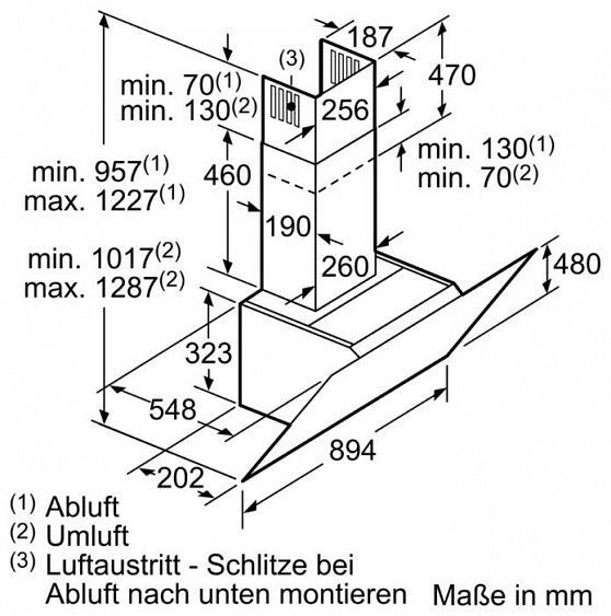 Каминная вытяжка BOSCH DWK 98 PP 60 BK купить с доставкой по Москве и Московской области в интернет-магазине АваТехно