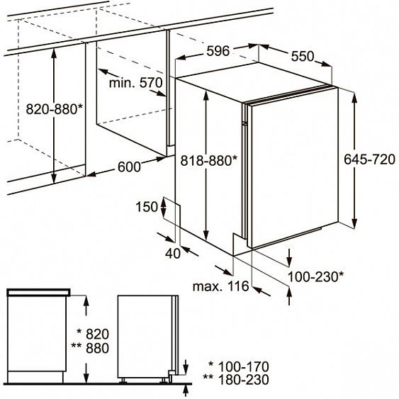 Посудомоечная машина ZANUSSI zdt 12002 fa купить с доставкой по Москве и Московской области в интернет-магазине АваТехно