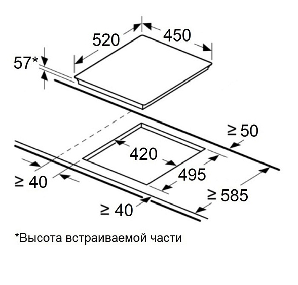 Встраиваемая индукционная варочная панель Maunfeld CVI.453.SBWH купить в Москве цена в интернет-магазине АваТехно