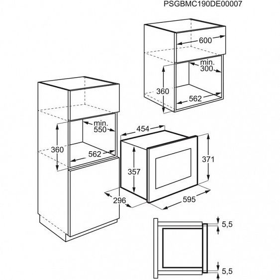 Встраиваемая микроволновая печь ZANUSSI ZMBN2SX черный/нержавеющая сталь купить с доставкой по Москве и Московской области в интернет-магазине АваТехно