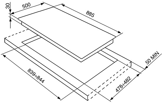 Варочная панель SMEG SRV896AOGH купить с доставкой по Москве и Московской области в интернет-магазине АваТехно