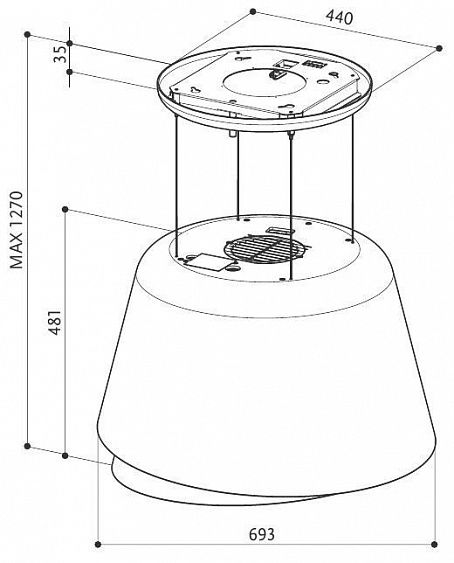 Вытяжка Faber BELLE PLUS GOLD/W.DG MATT купить с доставкой по Москве и Московской области в интернет-магазине АваТехно