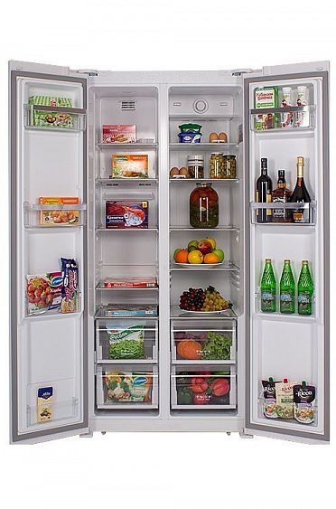 Холодильник Hiberg RFS-480DX NFW купить с доставкой по Москве и Московской области в интернет-магазине АваТехно