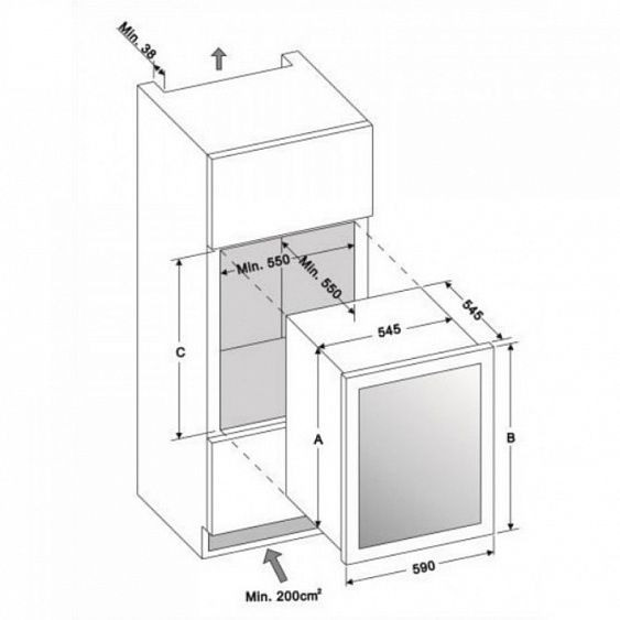 Винный шкаф DUNAVOX dab-36.80db купить с доставкой по Москве и Московской области в интернет-магазине АваТехно