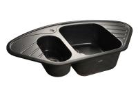 Кухонная мойка GRANFEST Corner GF-C960E черный