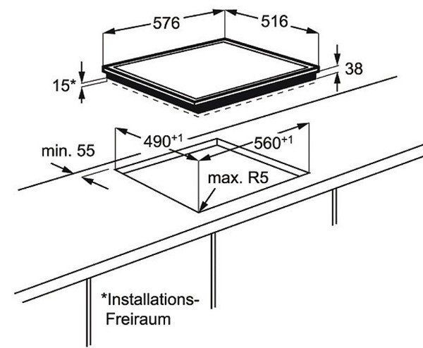 Поверхность AEG hk 634021 xb купить с доставкой по Москве и Московской области в интернет-магазине АваТехно