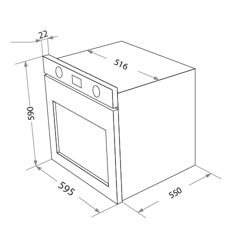 Встраиваемый электрический духовой шкаф HOMSair OEF657WH купить с доставкой по Москве и Московской области в интернет-магазине АваТехно