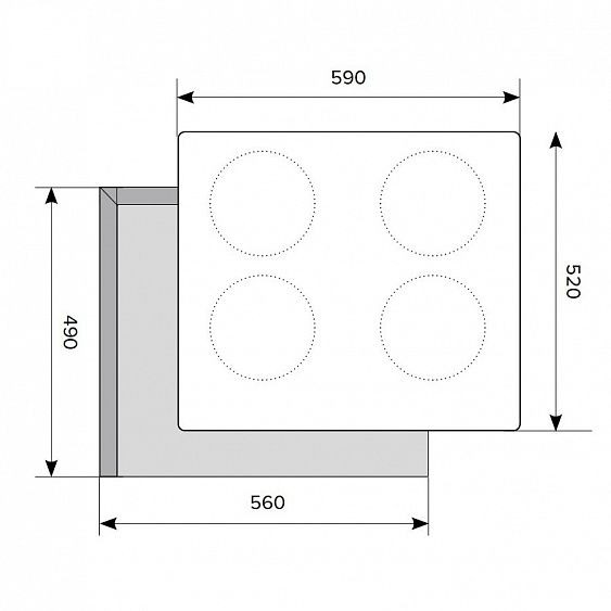 Варочная поверхность HOMSair HIY64BK купить с доставкой по Москве и Московской области в интернет-магазине АваТехно
