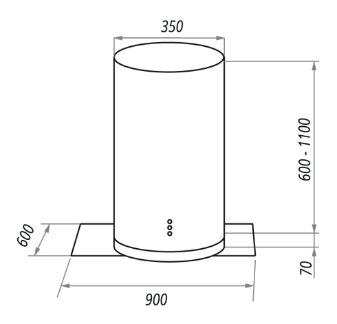 Вытяжка MAUNFELD berta plus 90  inox glass купить с доставкой по Москве и Московской области в интернет-магазине АваТехно
