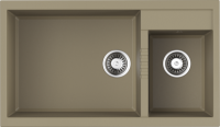 Кухонная мойка OMOIKIRI Tedori 86-2-LB-CH Tetogranit/шампань (4993937)
