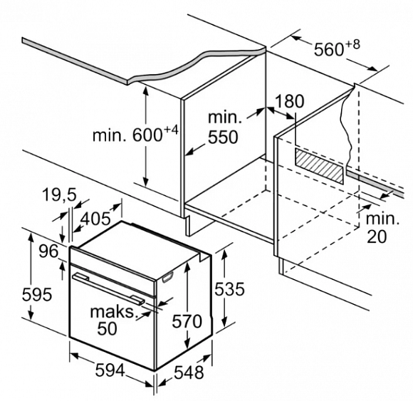 Духовой шкаф Bosch HBA 254YS0 черный купить с доставкой по Москве и Московской области в интернет-магазине АваТехно