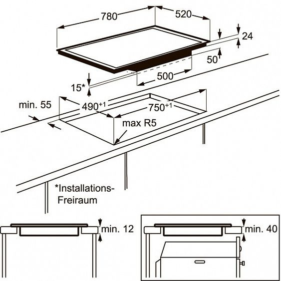 Поверхность ELECTROLUX EHI8543F9W купить с доставкой по Москве и Московской области в интернет-магазине АваТехно