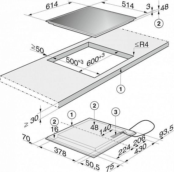 Варочная панель MIELE KM6117 сталь купить с доставкой по Москве и Московской области в интернет-магазине АваТехно