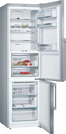 Холодильник Bosch KGF39PI45 серебристый купить с доставкой по Москве и Московской области в интернет-магазине АваТехно