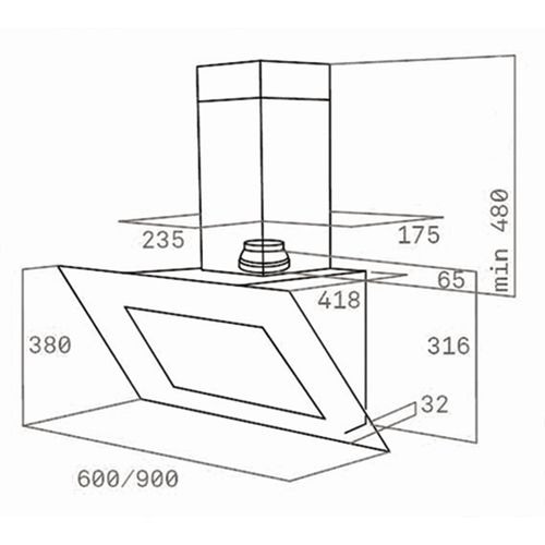 Вытяжка TEKA DVT 980 black купить с доставкой по Москве и Московской области в интернет-магазине АваТехно