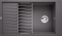Кухонная мойка BLANCO Elon XL 8 S SILGRANIT PuraDur клапан-автомат InFino® темная скала гранит 524861