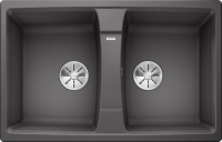 Кухонная мойка BLANCO LEXA 8 SILGRANIT PuraDur темная скала гранит 524961