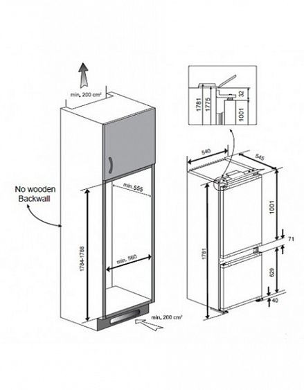 Холодильник BEKO BCHA 275 K 2 S купить с доставкой по Москве и Московской области в интернет-магазине АваТехно