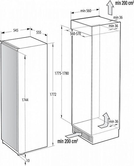 Морозильник GORENJE FNI5182A1 купить с доставкой по Москве и Московской области в интернет-магазине АваТехно